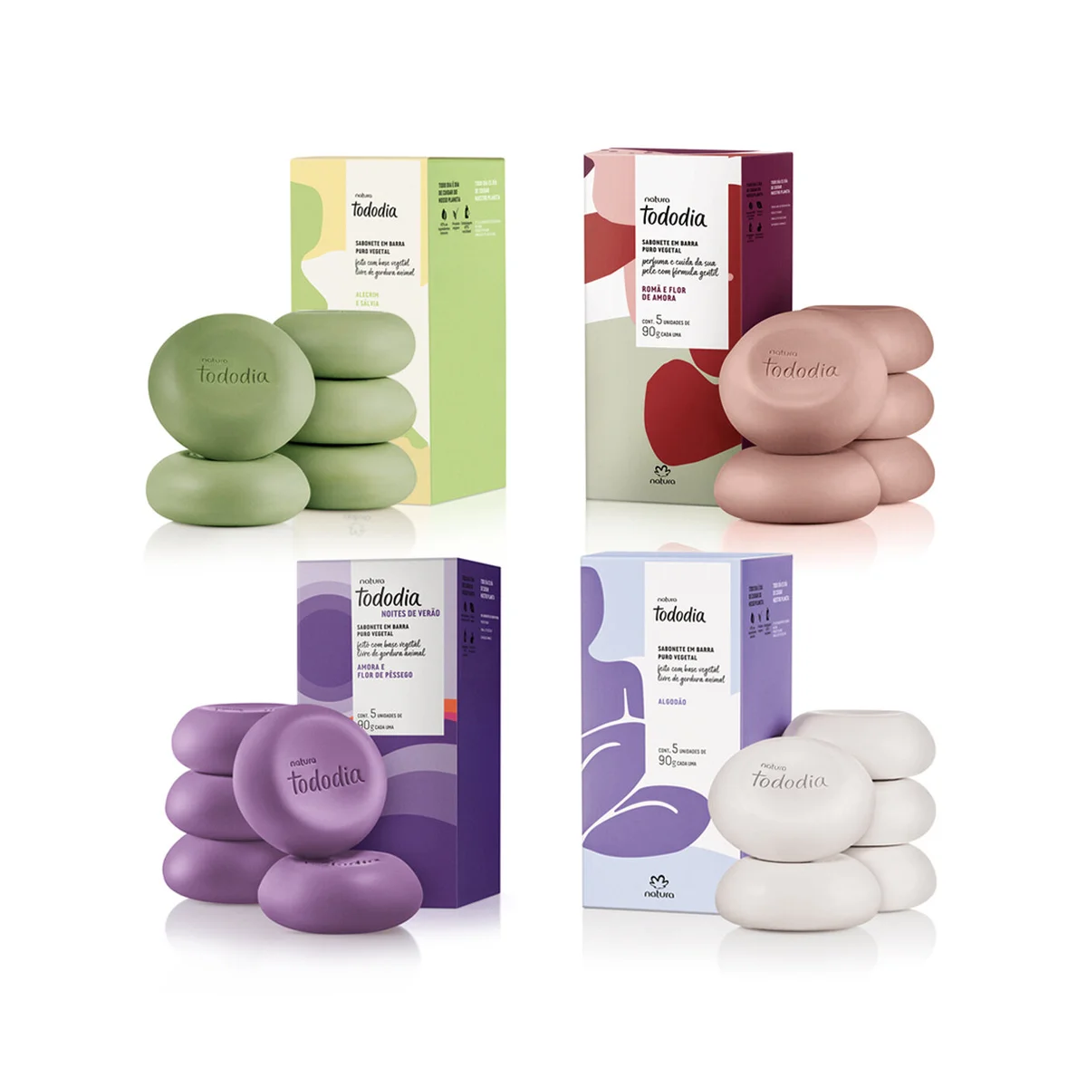 Kit de sabonetes em barra Natura Tododia