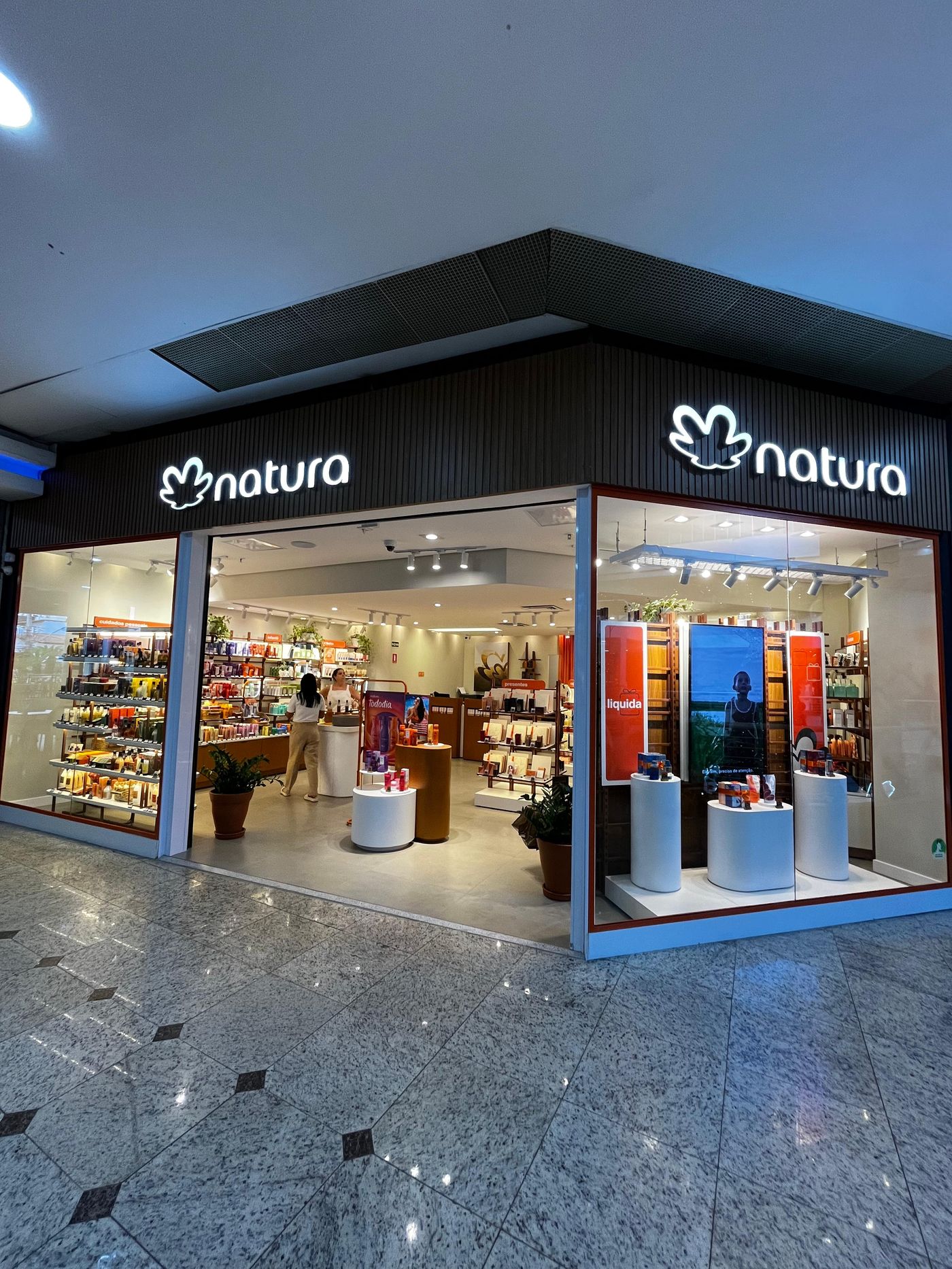 Fachada Loja Natura no Buena Vista Shopping